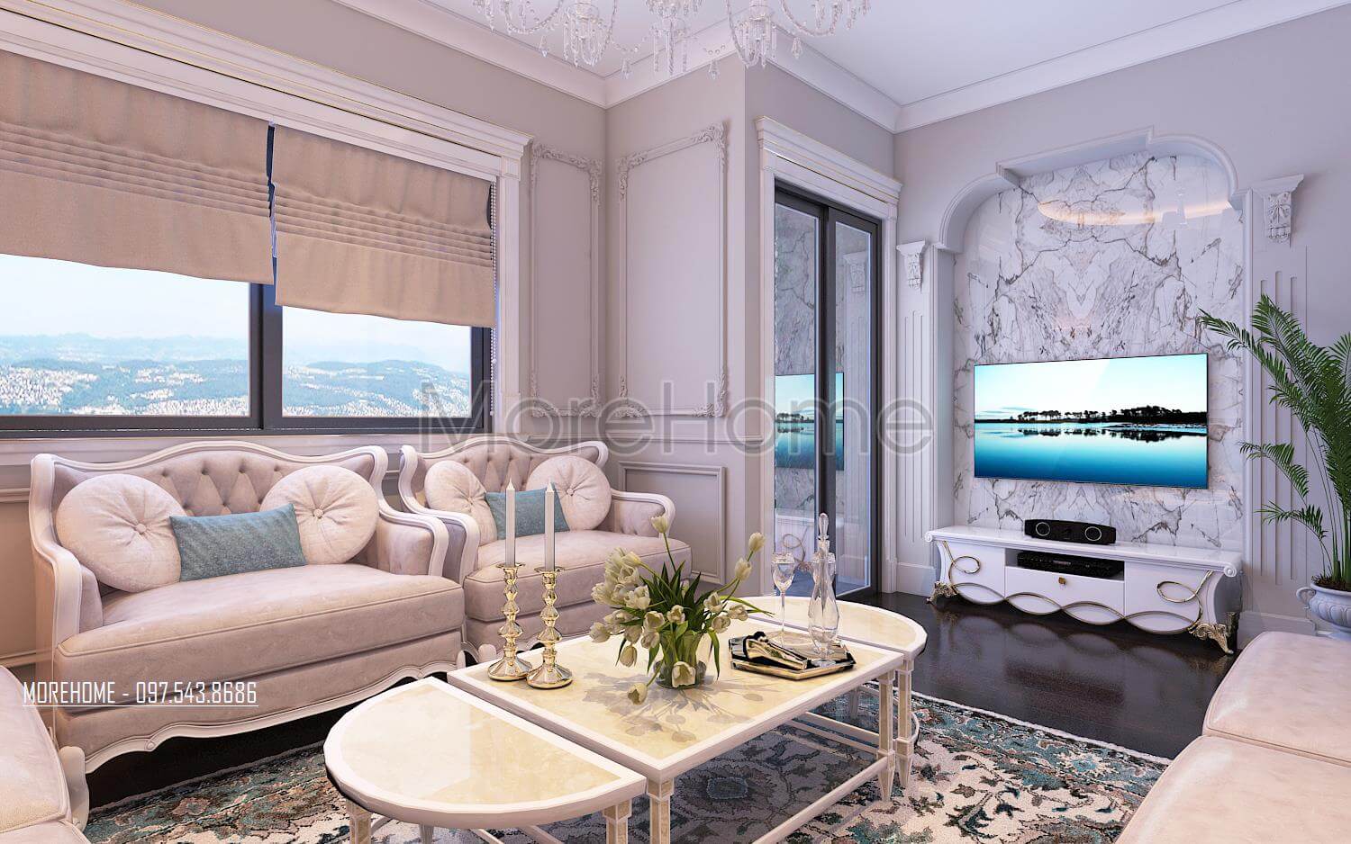 Thiết kế nội thất căn hộ chung cư Ruby Tower